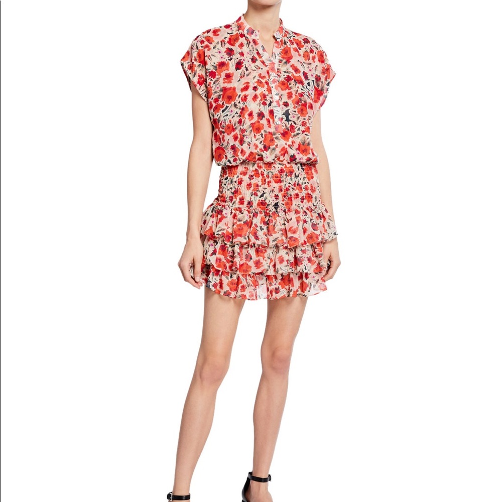 Misa Los Angeles Smocked Floral Dress